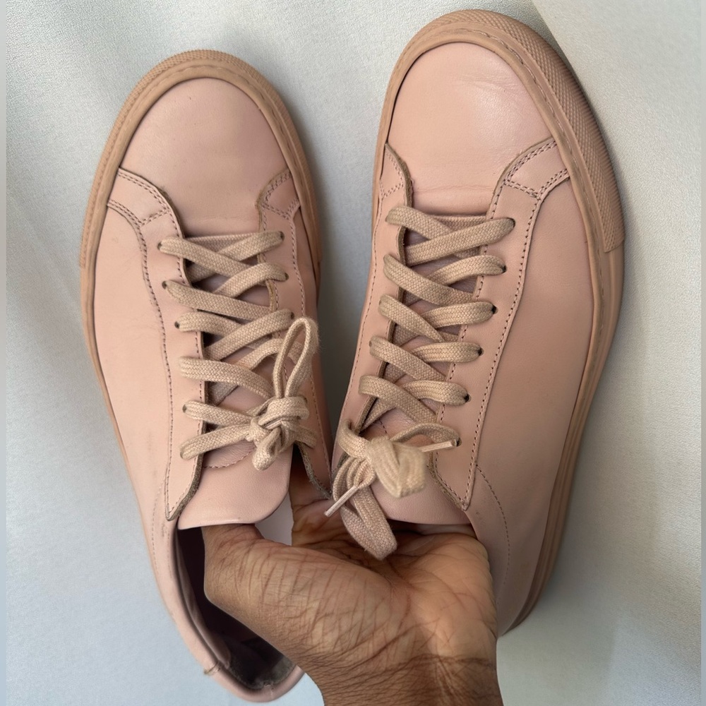 Common Projects original low Achilles blush pink leather